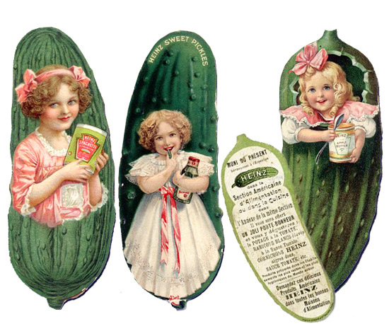 Рекламная закладка солений Heinz Sweet Pickles