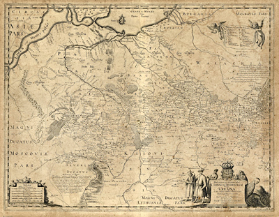 Украина. Боплан, опубликовано в 1648 г., хранится в Библиотеке конгресса США