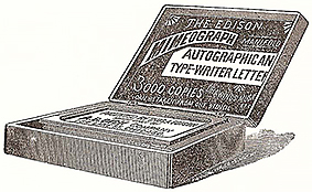 Мимеограф Эдисона, 1889 г.